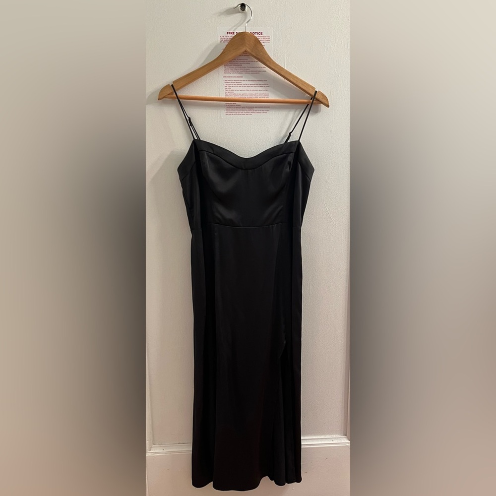 Abercrombie & Fitch Camille Black Midi Dress